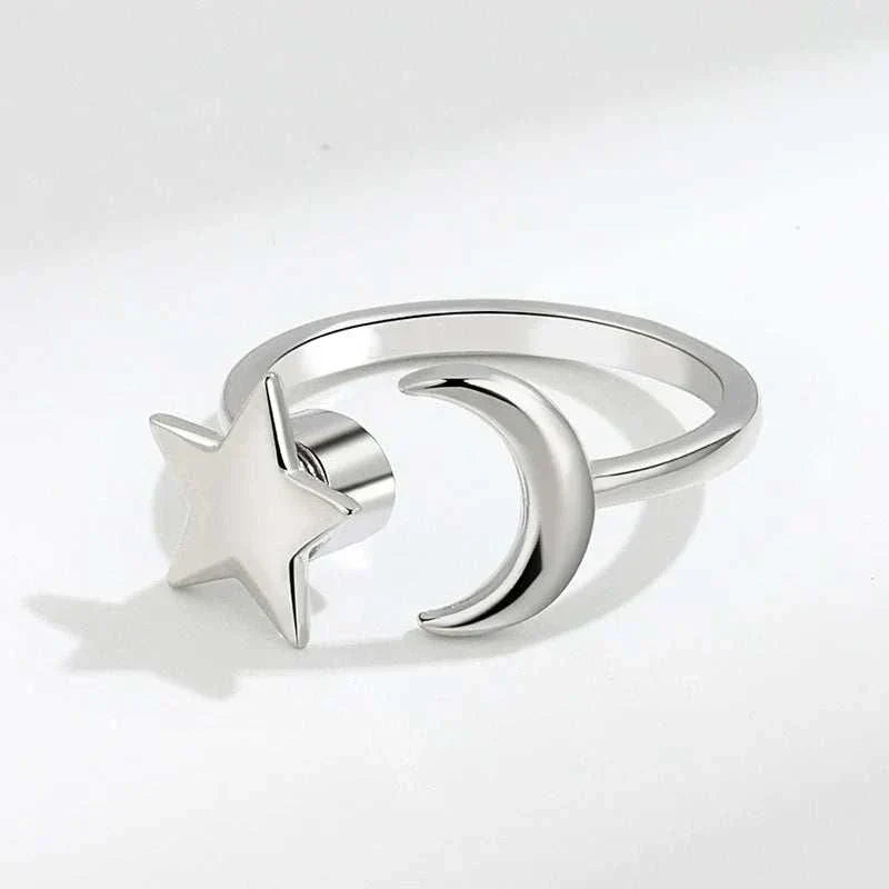 Anti Stress Anxiety Fidget Rings | Sunflower Spinner Ring for Women