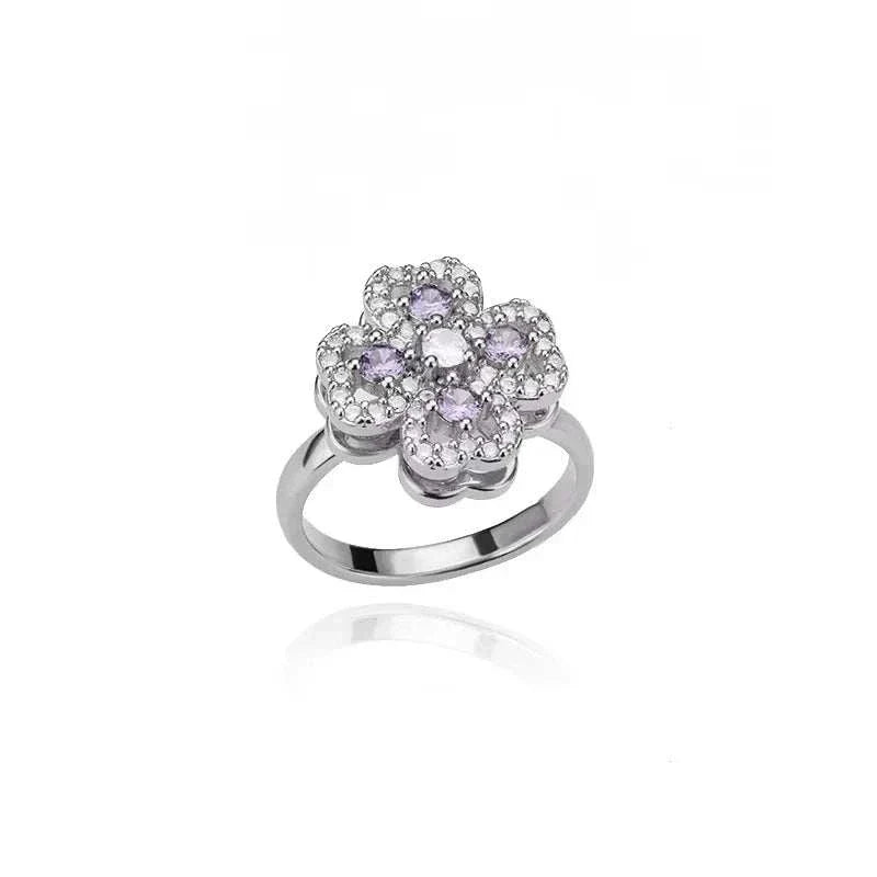 Anti Stress Anxiety Fidget Rings | Sunflower Spinner Ring for Women