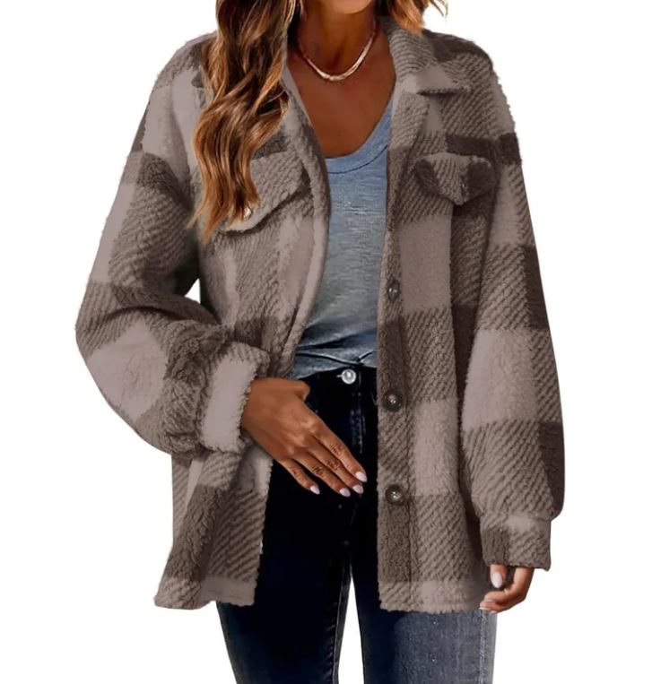 CozyLuxe™ Plush Plaid Women&