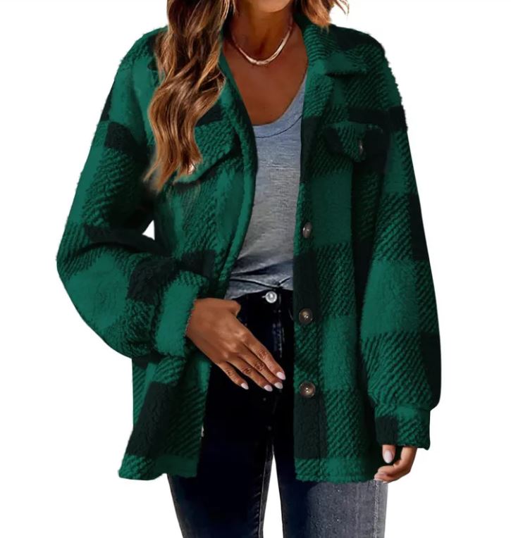 CozyLuxe™ Plush Plaid Women&