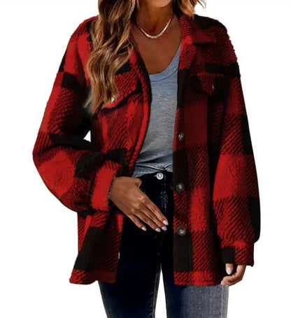 CozyLuxe™ Plush Plaid Women&