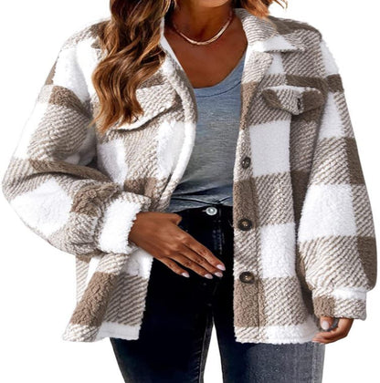 CozyLuxe™ Plush Plaid Women&