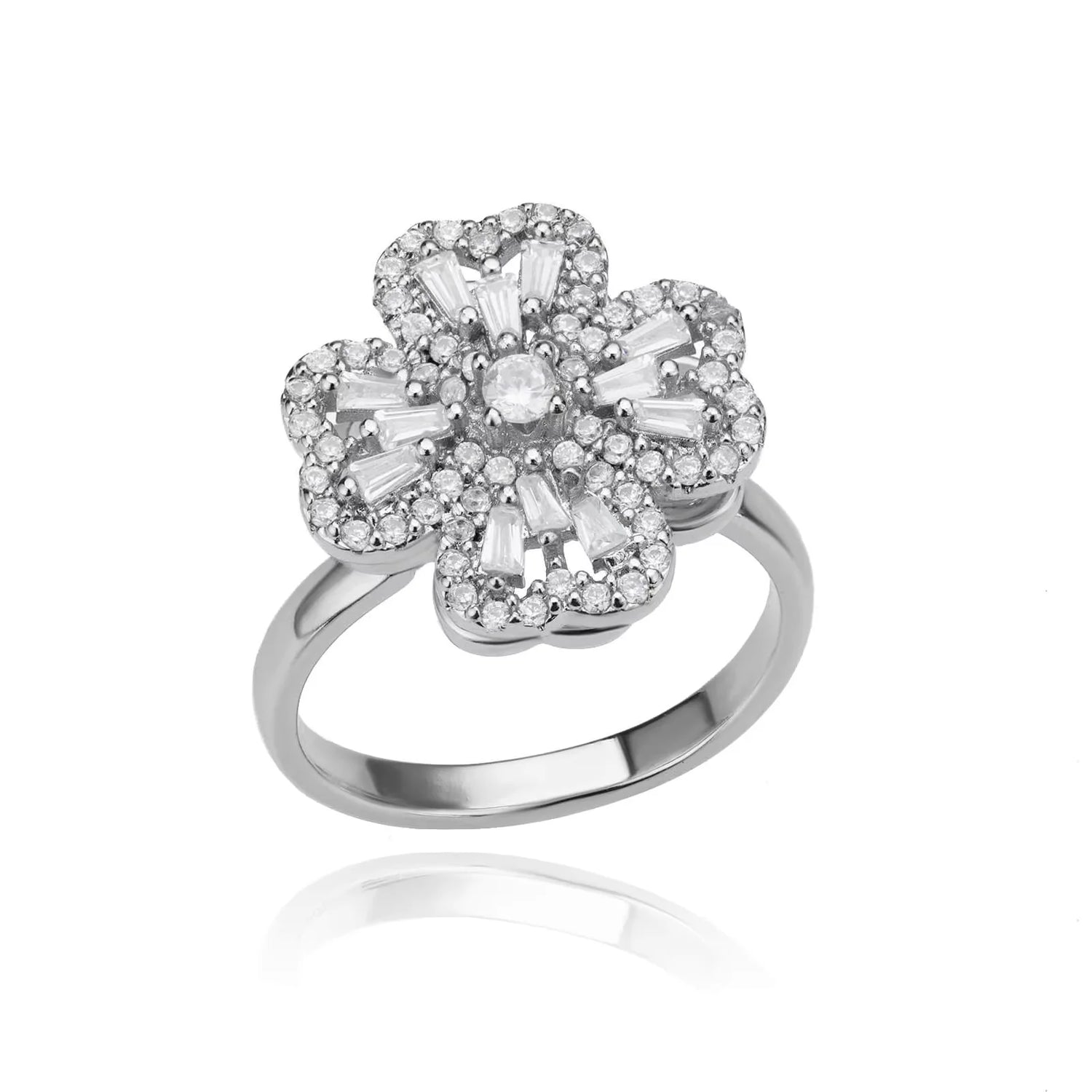 Anti Stress Anxiety Fidget Rings for Women Stainless Steel Sunflower Sun Star Spinner Ring Christmas Jewelry Gifts Dropshipping