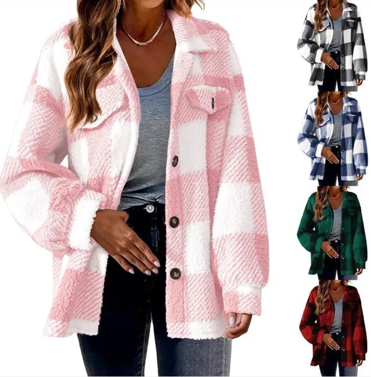 CozyLuxe™ Plush Plaid Women&