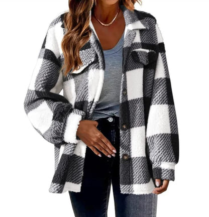 CozyLuxe™ Plush Plaid Women&