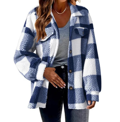 CozyLuxe™ Plush Plaid Women&